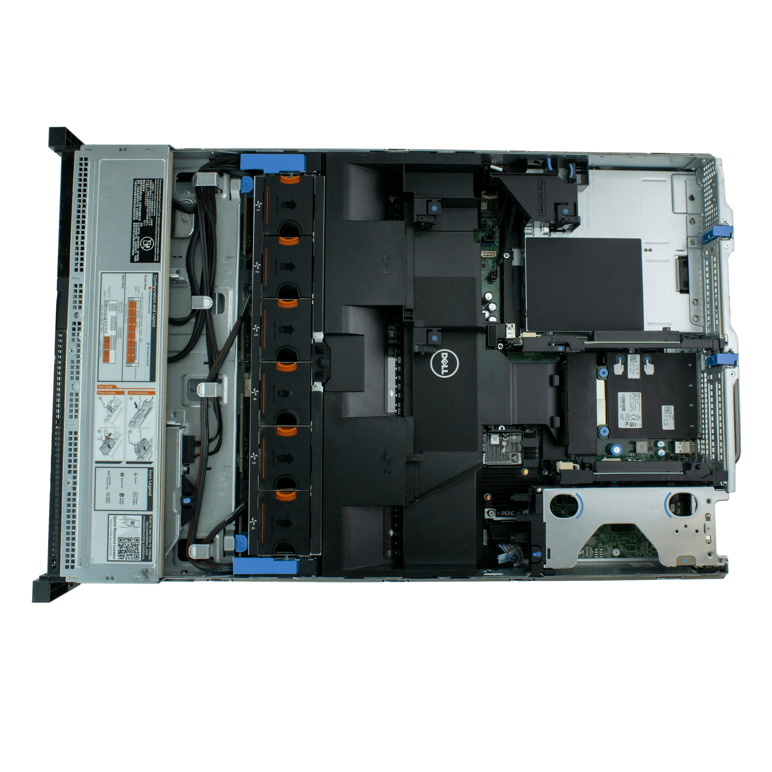 Сервер Dell PowerEdge R730 noCPU 24хDDR4 H730 iDRAC 2х750W PSU SFP+ 2x10Gb/s + Ethernet 2х1Gb/s 8х3,5" FCLGA2011-3 (4)