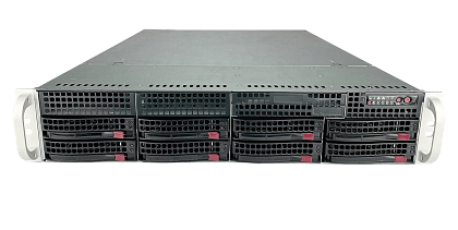 Сервер Supermicro SYS-6026R CSE-826 noCPU X8DTN+ 18хDDR3 softRaid IPMI 2х720W PSU Ethernet 2х1Gb/s 8х3,5" BPN SAS825TQ FCLGA1366